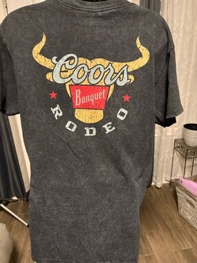 Coors Rodeo Logo Short-Sleeve T-Shirt - Black/Charcoal